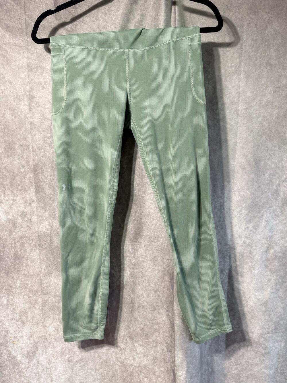 Under Armour Green Ladiesβ Spandex Pants With Pockets Medium